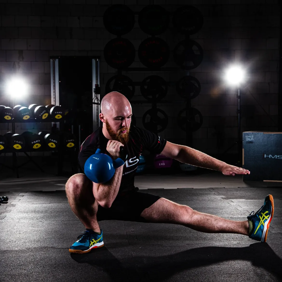 KNV KETTLEBELL ŻELIWNY POKRYTY WINYLEM HMS