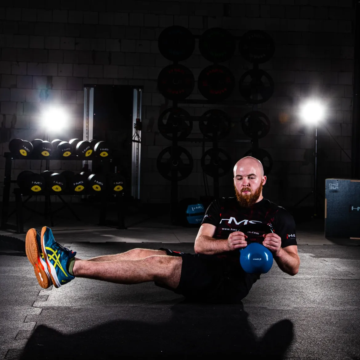 KNV KETTLEBELL ŻELIWNY POKRYTY WINYLEM HMS