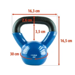 KNV KETTLEBELL ŻELIWNY POKRYTY WINYLEM HMS