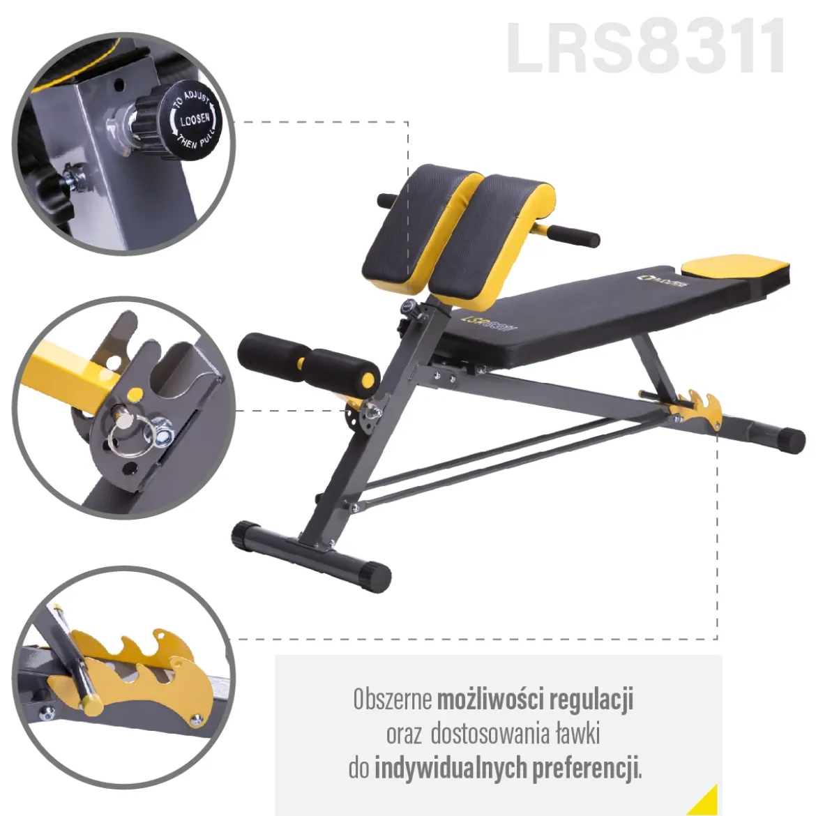 LSR8311 ŁAWKA RZYMSKA HMS PREMIUM