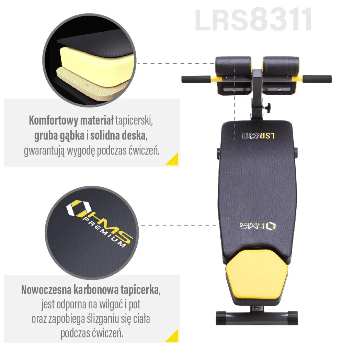 LSR8311 ŁAWKA RZYMSKA HMS PREMIUM