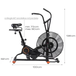MP6548 ROWER STACJONARNY POWIETRZNY HMS
