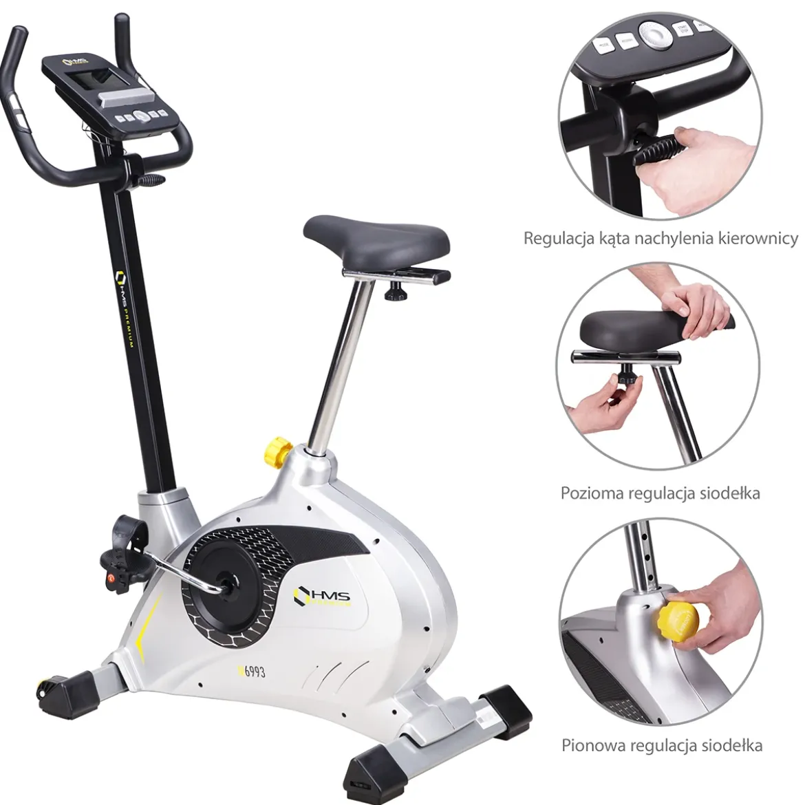M6993 ROWER STACJONARNY MAGNETYCZNY PROGRAMOWANY HMS PREMIUM