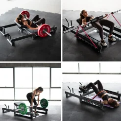 PHT25 PLATFORMA DO ĆWICZEŃ MIĘŚNI POŚLADKÓW HIP THRUST I MARTWEGO CIĄGU COMMERCIAL HMS