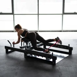 PHT25 PLATFORMA DO ĆWICZEŃ MIĘŚNI POŚLADKÓW HIP THRUST I MARTWEGO CIĄGU COMMERCIAL HMS