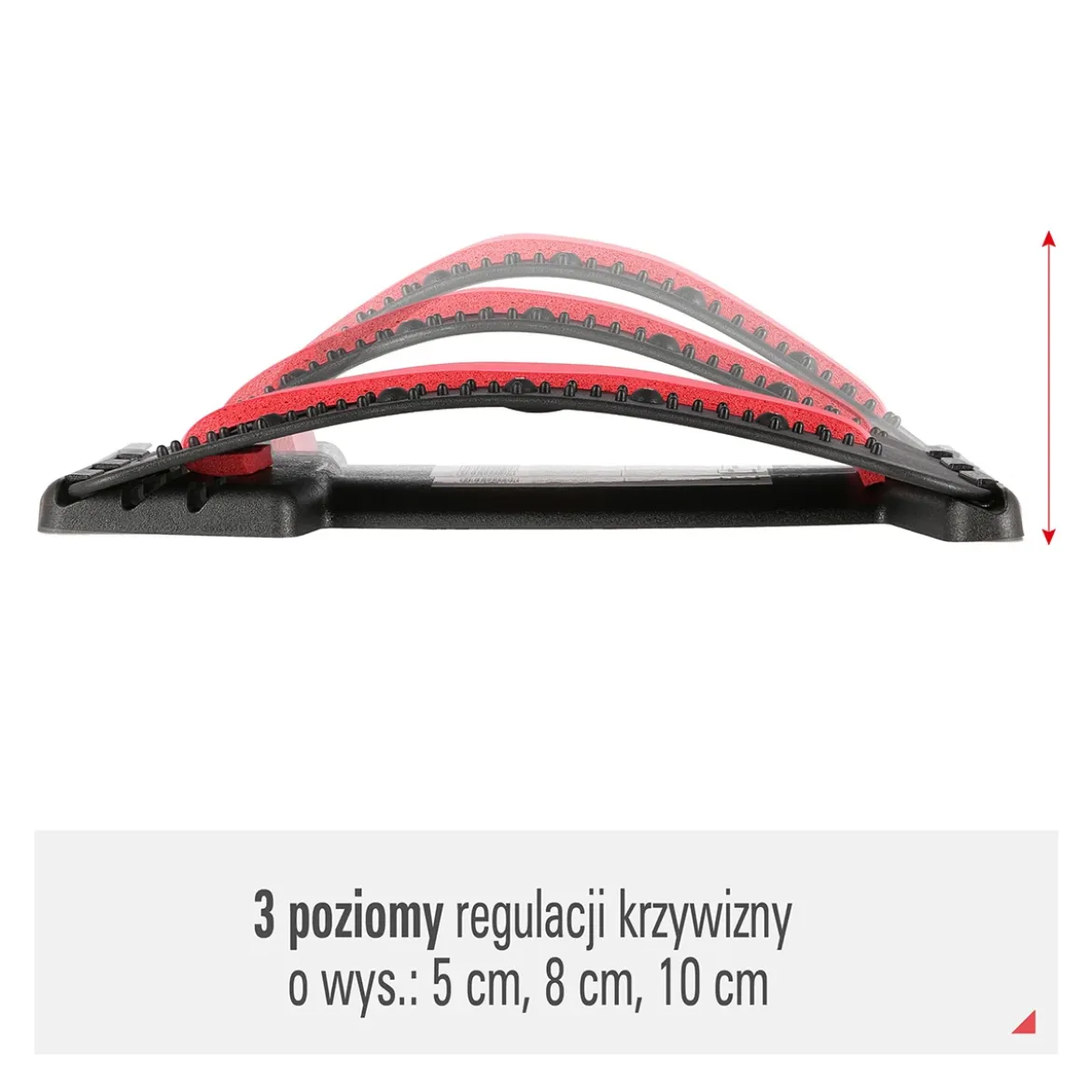 PRP02 RED PRZYRZĄD DO ROZCIĄGANIA PLECÓW Z MAGNESAMI HMS