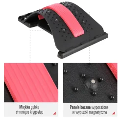 PRP02 RED PRZYRZĄD DO ROZCIĄGANIA PLECÓW Z MAGNESAMI HMS