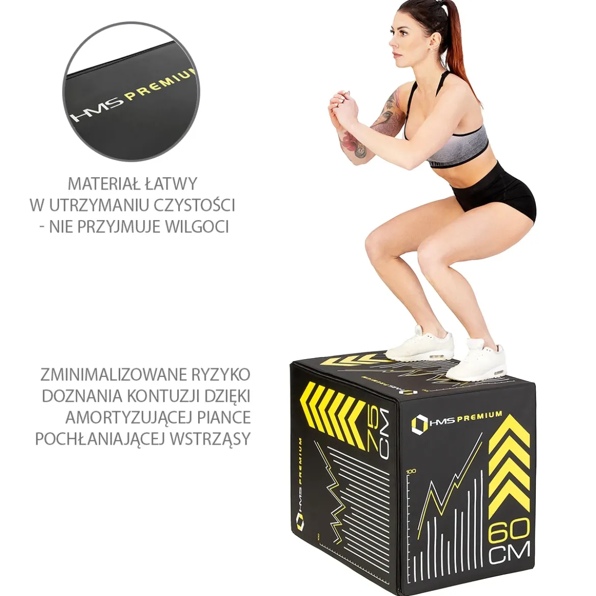 PYB01 SKRZYNIA PLYOMETRYCZNA SOFT HMS PREMIUM