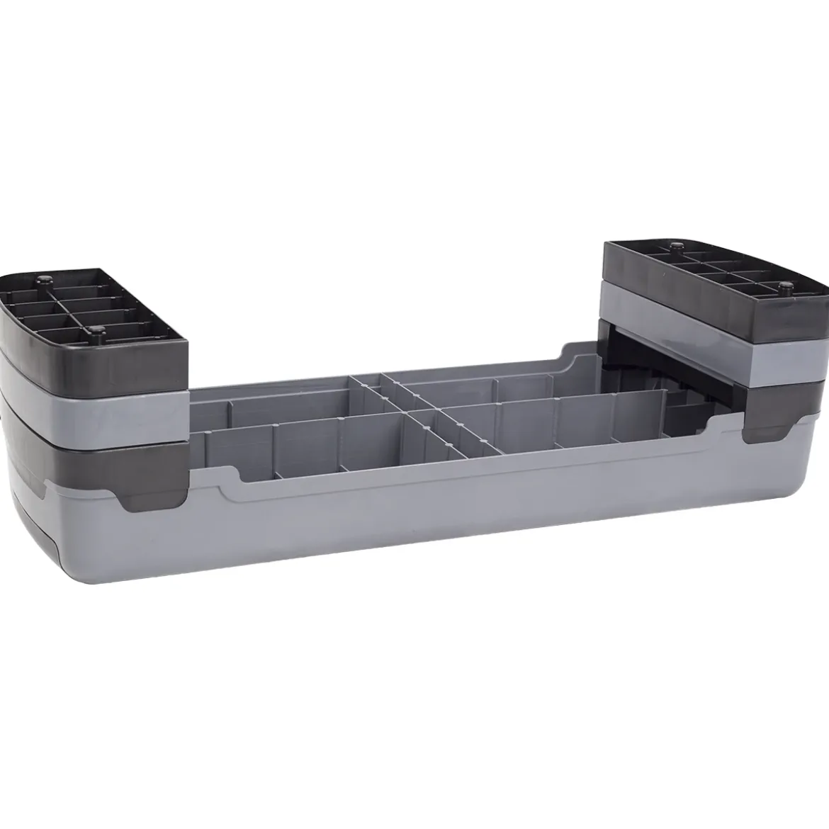 Regulowany szaro-czarny step do aerobiku HMS AS005