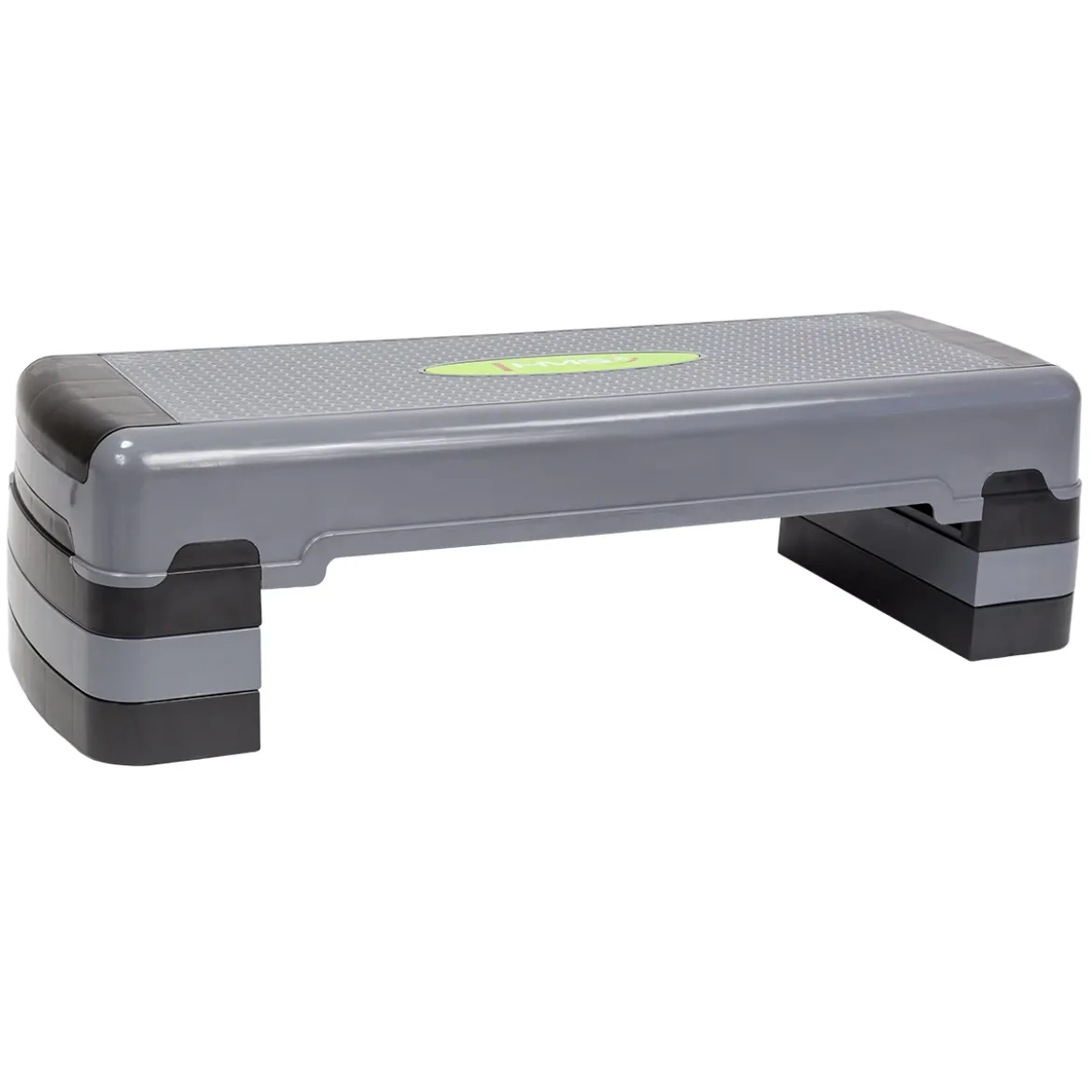 Regulowany szaro-czarny step do aerobiku HMS AS005