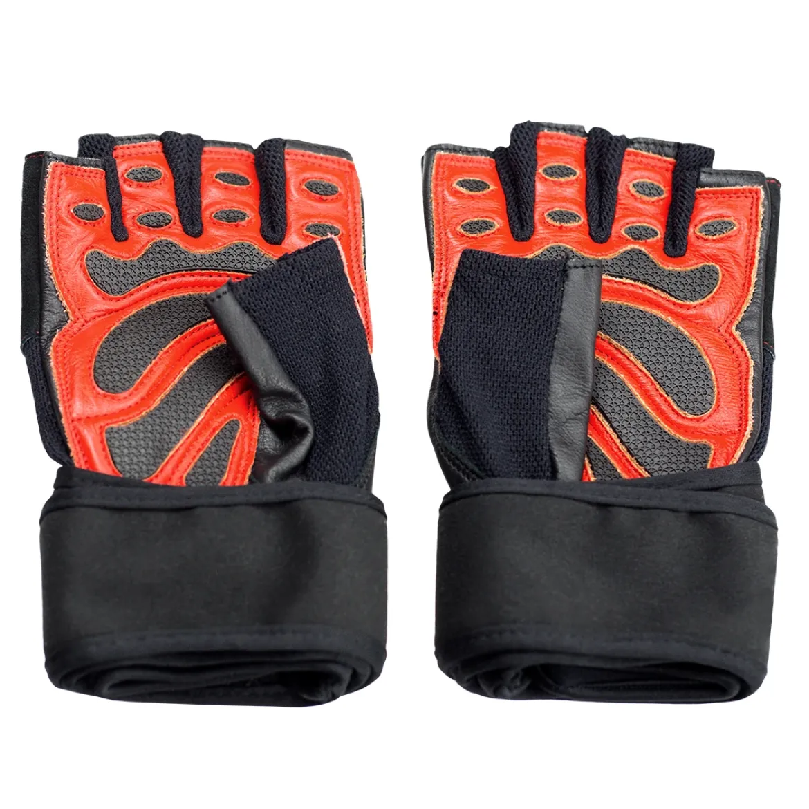 RST01 BLACK/RED RĘKAWICE NA SIŁOWNIĘ HMS