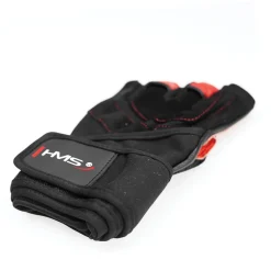 RST01 BLACK/RED RĘKAWICE NA SIŁOWNIĘ HMS