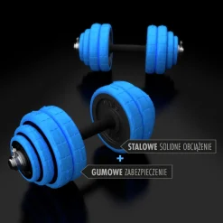 SGG30 BAR SZTANGIELKI REGULOWANE GUMOWANE 30KG HMS