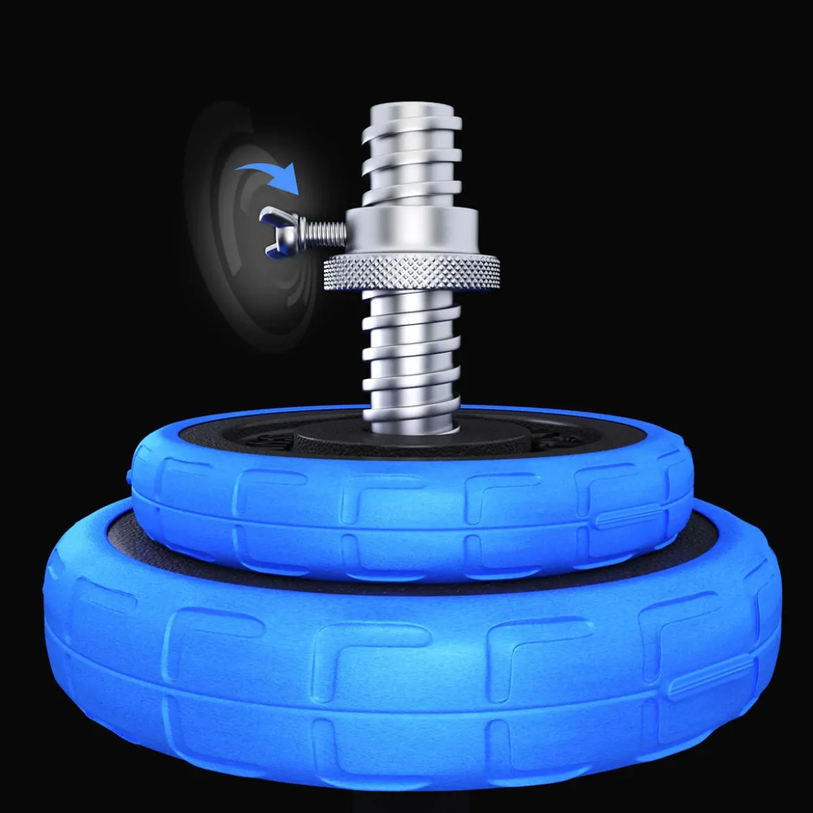 SGG30 BAR SZTANGIELKI REGULOWANE GUMOWANE 30KG HMS