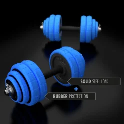 SGG30 BAR SZTANGIELKI REGULOWANE GUMOWANE 30KG HMS