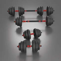 SGN120 PRO SET 6W1 ZESTAW CIĘŻARÓW 20KG HMS
