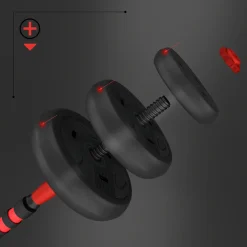 SGN120 PRO SET 6W1 ZESTAW CIĘŻARÓW 20KG HMS