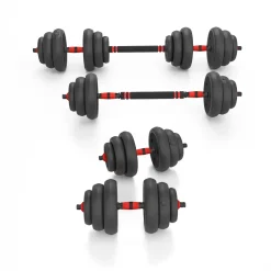 SGN120 PRO SET 6W1 ZESTAW CIĘŻARÓW 20KG HMS