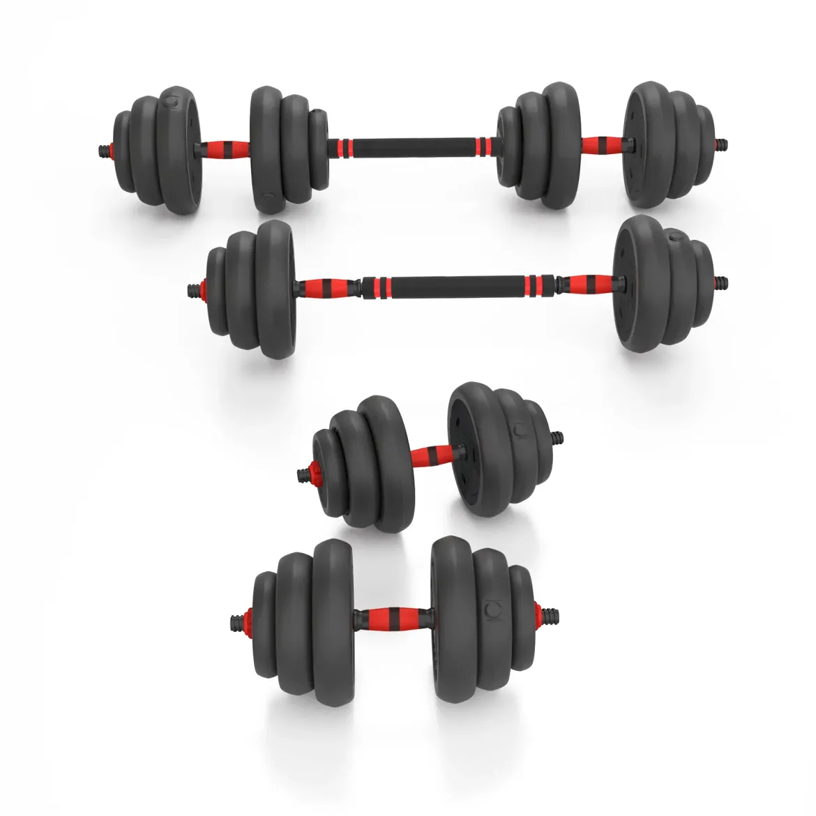 SGN120 PRO SET 6W1 ZESTAW CIĘŻARÓW 20KG HMS