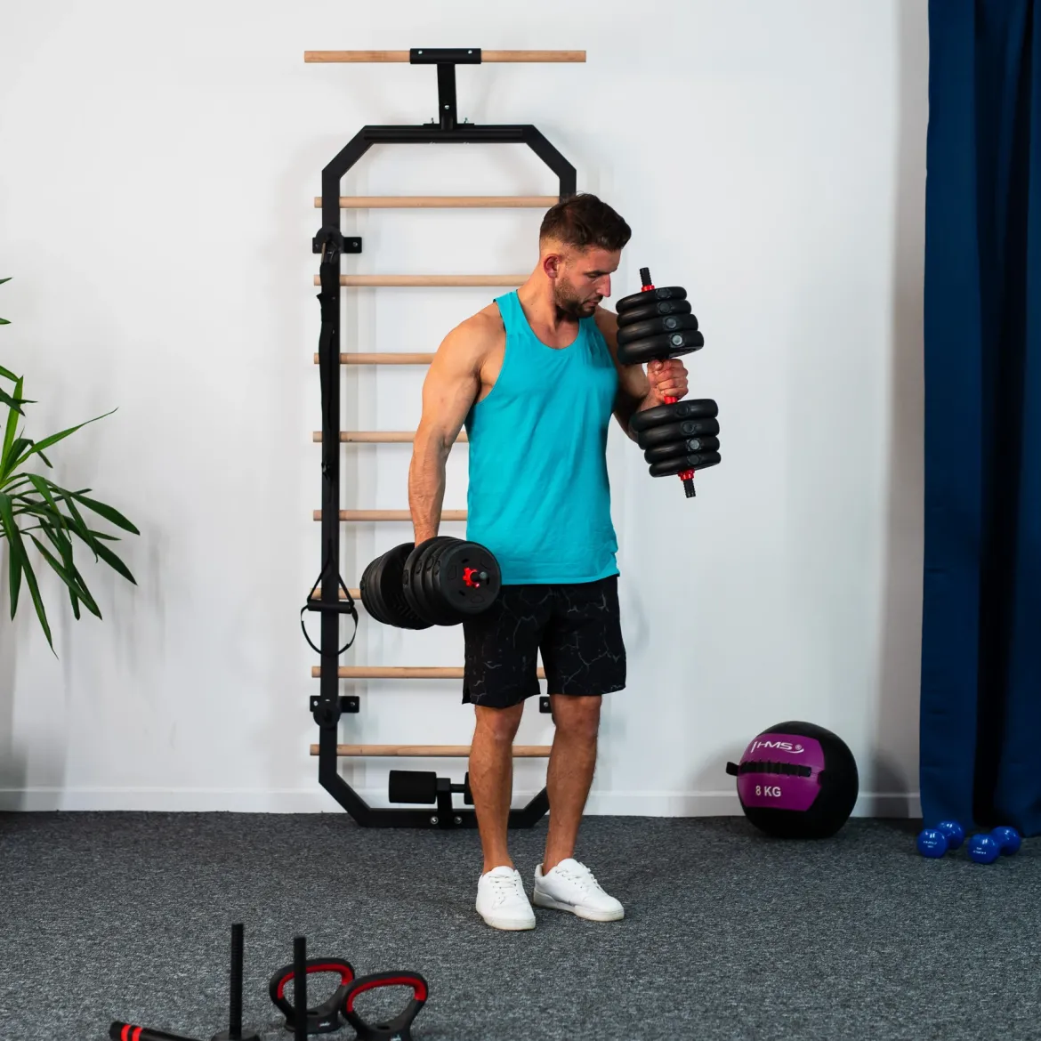 SGN130 PRO SET 6W1 ZESTAW CIĘŻARÓW 30KG HMS