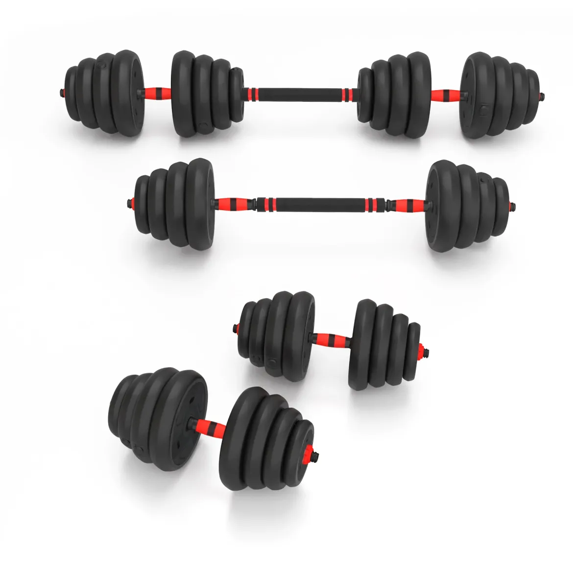 SGN130 PRO SET 6W1 ZESTAW CIĘŻARÓW 30KG HMS