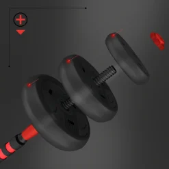 SGN130 PRO SET 6W1 ZESTAW CIĘŻARÓW 30KG HMS