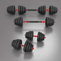 SGN130 PRO SET 6W1 ZESTAW CIĘŻARÓW 30KG HMS