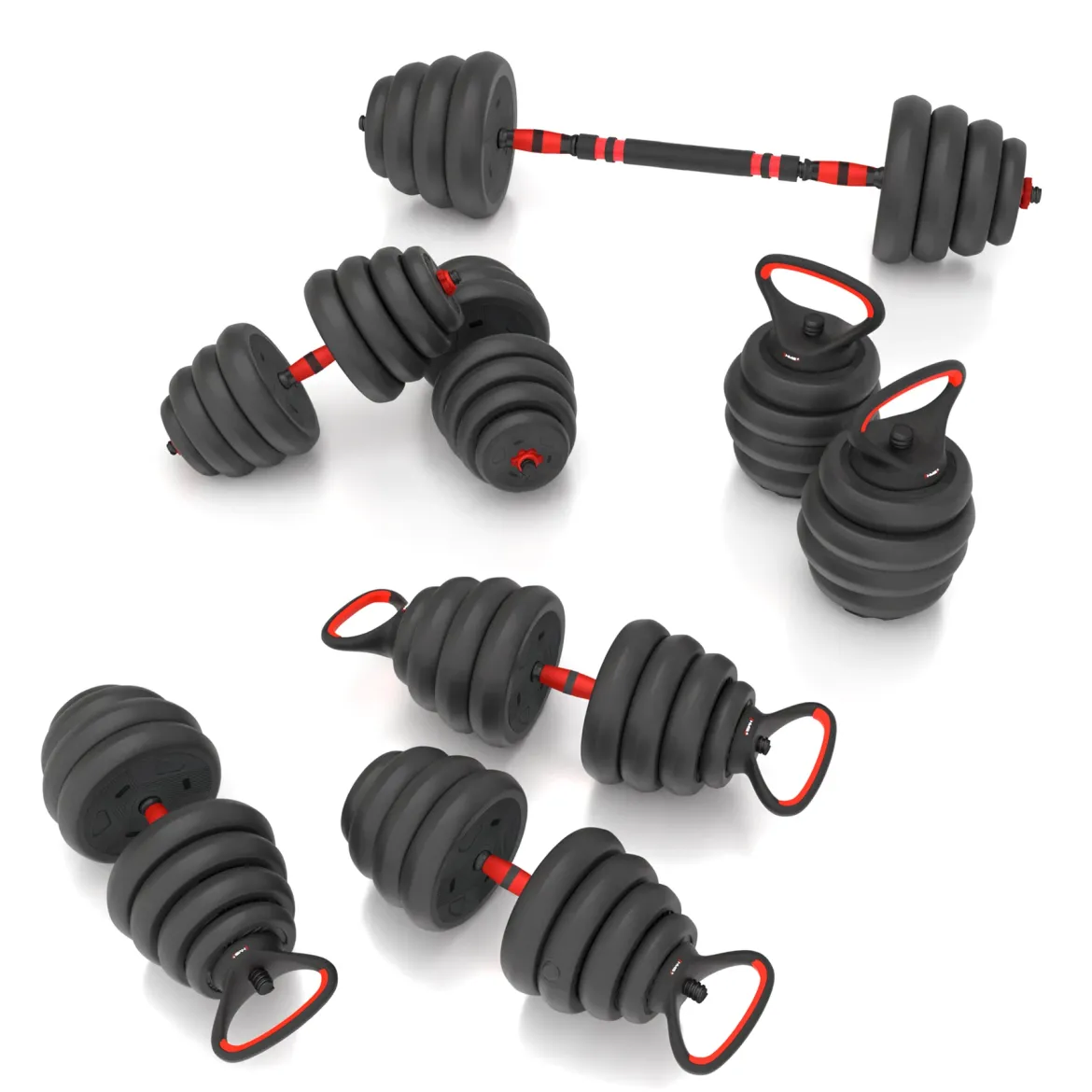 SGN130 PRO SET 6W1 ZESTAW CIĘŻARÓW 30KG HMS