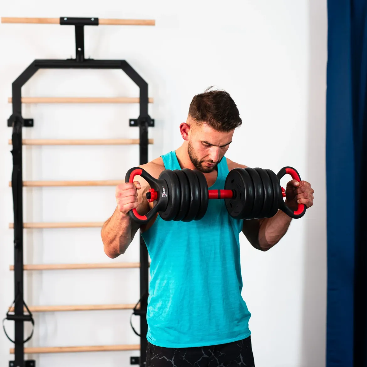 SGN140 PRO SET 6W1 ZESTAW CIĘŻARÓW 40KG HMS