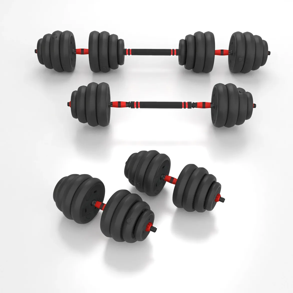 SGN140 PRO SET 6W1 ZESTAW CIĘŻARÓW 40KG HMS