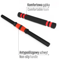SGN140 PRO SET 6W1 ZESTAW CIĘŻARÓW 40KG HMS