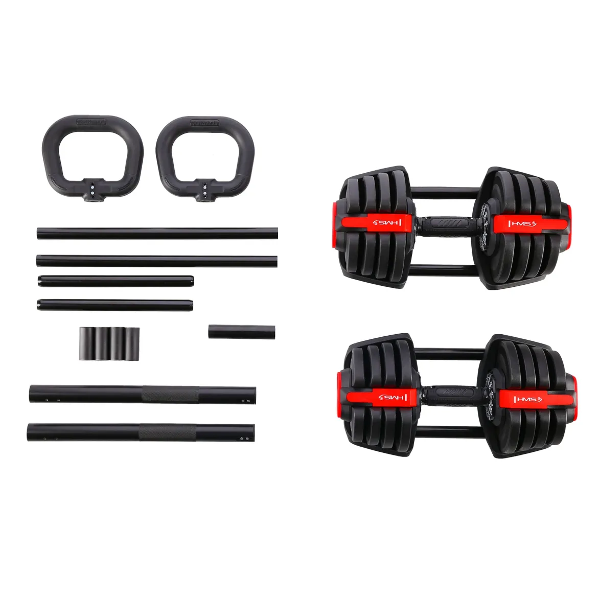 SGR18 PRO SET 3W1 ZESTAW REGULOWANYCH SZTANGIELEK 41 KG HMS