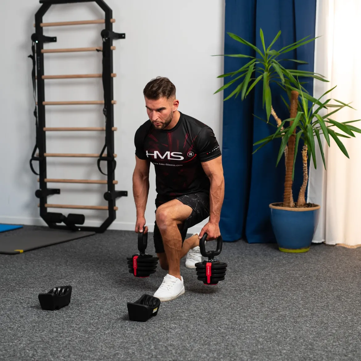 SGR18 PRO SET 3W1 ZESTAW REGULOWANYCH SZTANGIELEK 41 KG HMS
