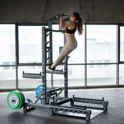 SMP01 STOJAK MULTIFUNKCYJNY Z PLATFORMĄ DO PODNOSZENIA CIĘŻARÓW I HIP THRUST COMMERCIAL HMS