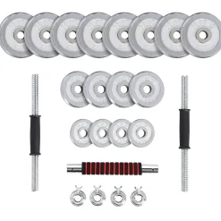 STC30 SZTANGIELKI REGULOWANE W WALIZCE CHROMOWANE 30KG HMS