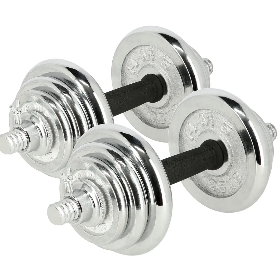 STC21 SZTANGIELKI REGULOWANE W WALIZCE CHROMOWANE 20KG HMS