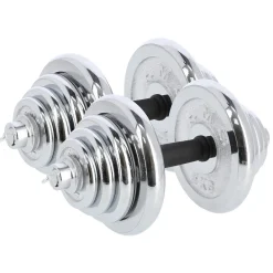 STC55 SZTANGIELKI REGULOWANE W WALIZCE CHROMOWANE 55KG HMS