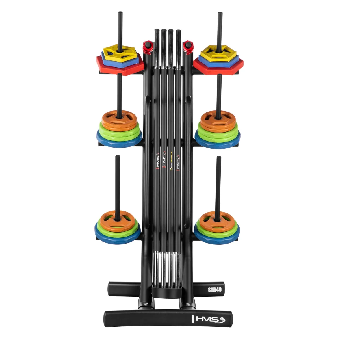 STOJAK NA OBCIĄŻENIA I SZTANGI FITNESS COMMERCIAL STR40 HMS