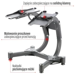 STR10 PRO STOJAK NA SZTANGIELKI REGULOWANE HMS PREMIUM