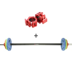 SZTANGA FITNESS Z OBCIĄŻENIAMI I ZACISKAMI SBP22 HMS