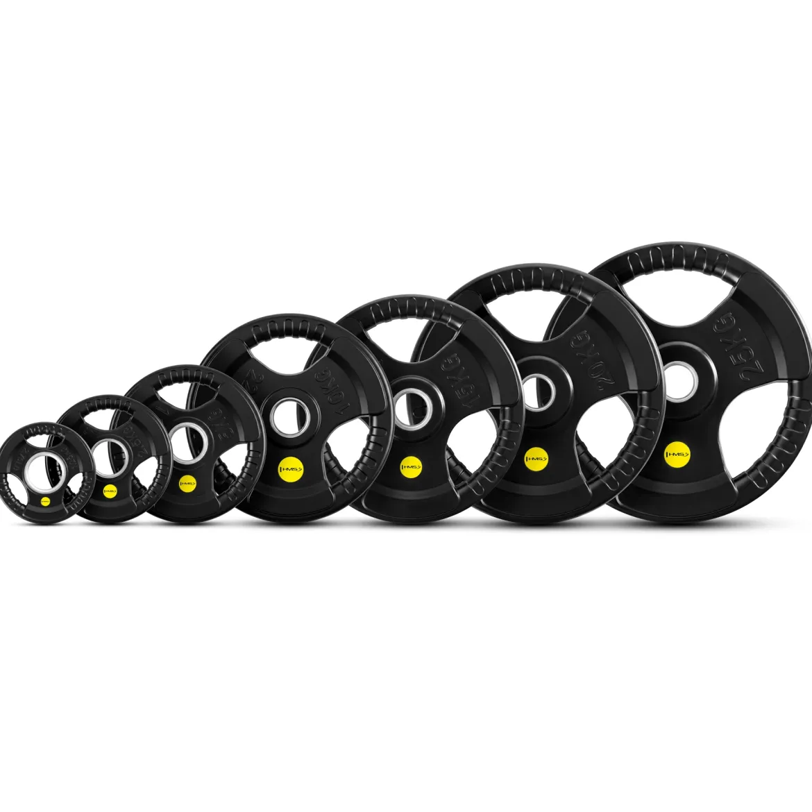 TALERZ OLIMPIJSKI GUMOWANY TRI-GRIP TOK PRO 51 MM – OBCIĄŻENIE OLIMPIJSKIE HMS