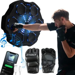 TB02 ELEKTRONICZNA TARCZA BOKSERSKA BLUETOOTH Z MUZYKĄ I RĘKAWICAMI HMS