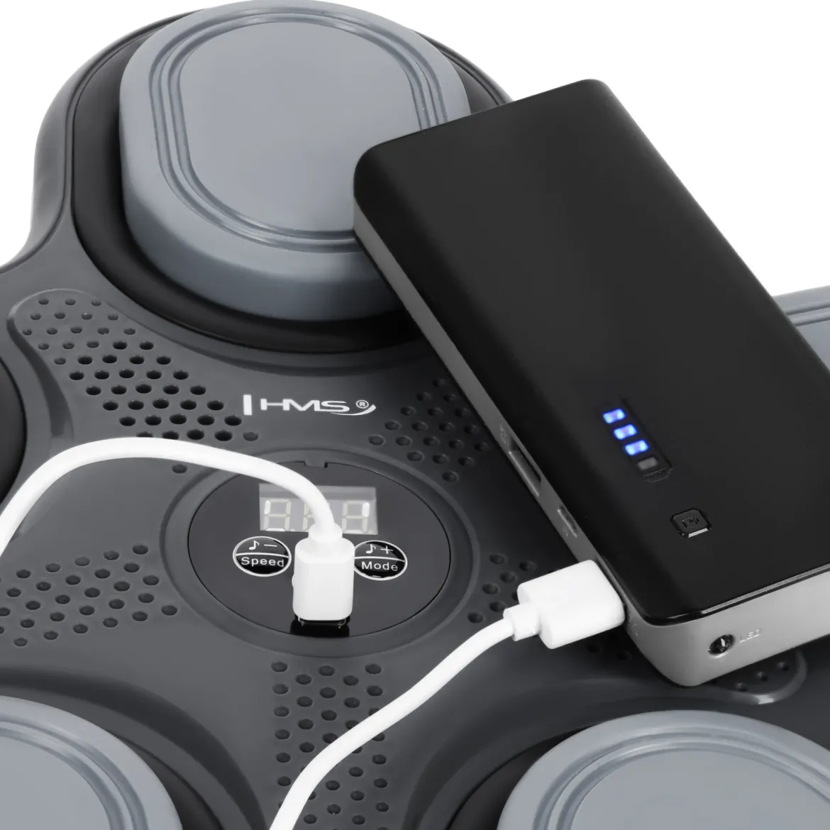 TB11 ELEKTRONICZNA TARCZA BOKSERSKA BLUETOOTH Z MUZYKĄ I RĘKAWICAMI HMS