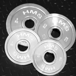 TOS ZESTAW TALERZY OLIMPIJSKICH STALOWYCH KALIBROWANYCH 2 x 1.5 - 5.0 KG (22 KG) HMS