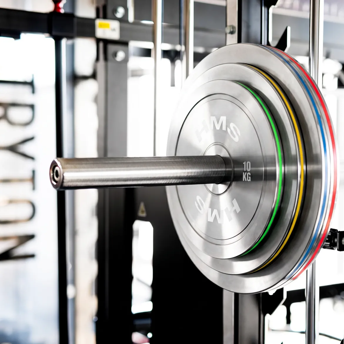 TOS ZESTAW TALERZY OLIMPIJSKICH STALOWYCH KALIBROWANYCH 2 x 10 - 50 KG (140 KG) HMS