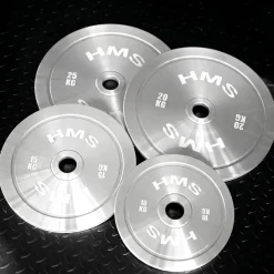 TOS ZESTAW TALERZY OLIMPIJSKICH STALOWYCH KALIBROWANYCH 2 x 10 - 50 KG (140 KG) HMS