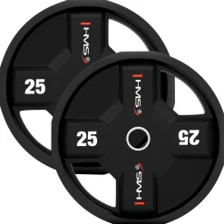 TPC SET ZESTAW TALERZY OLIMPIJSKICH POLIURETANOWYCH 2 x 2.5 - 25 KG CPU (155 KG) HMS