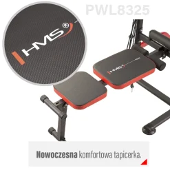 Wielofunkcyjna stacja treningowa z drążkiem i ławką HMS PWL8325