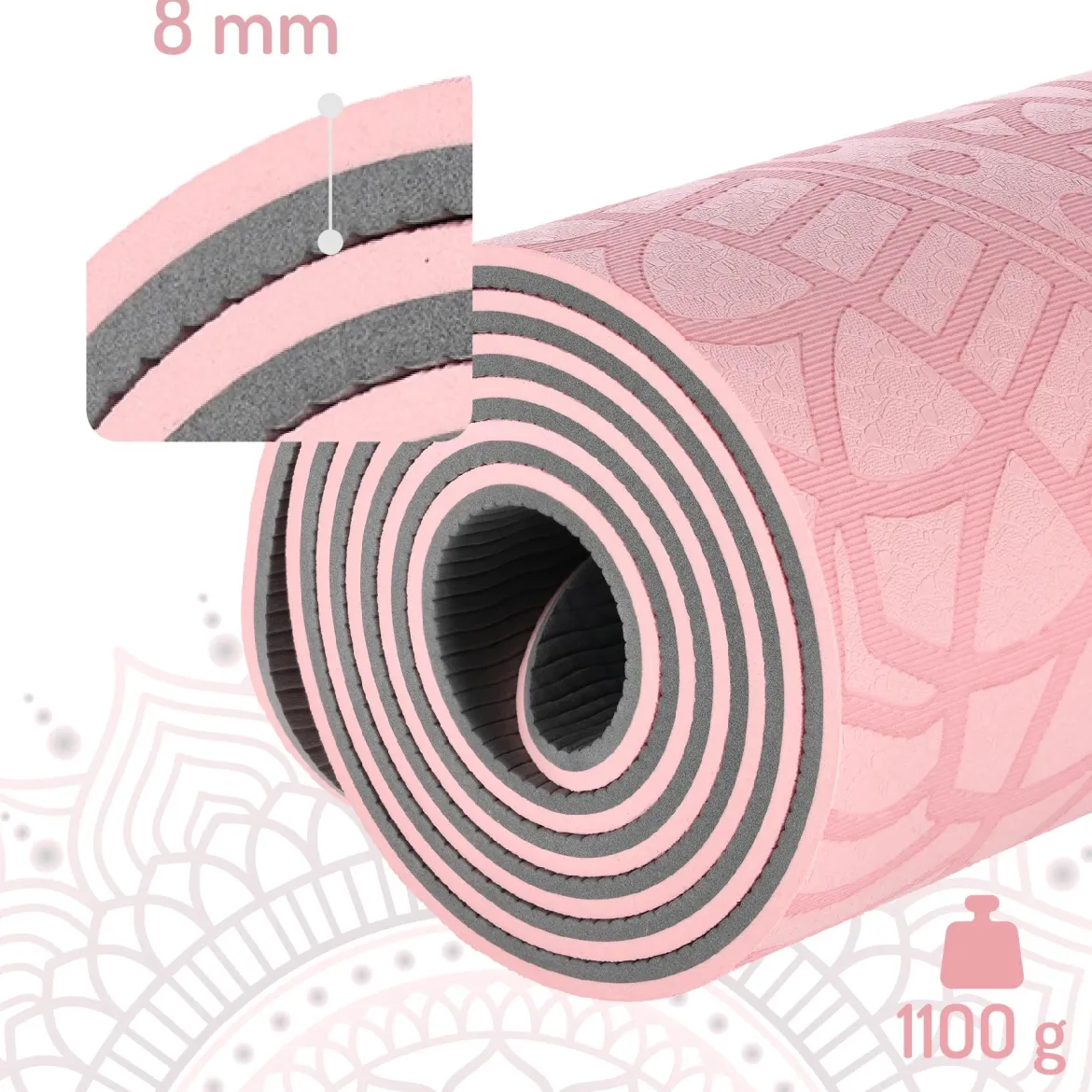 YM10 MATA TPE DO JOGI LIGHT PINK HMS