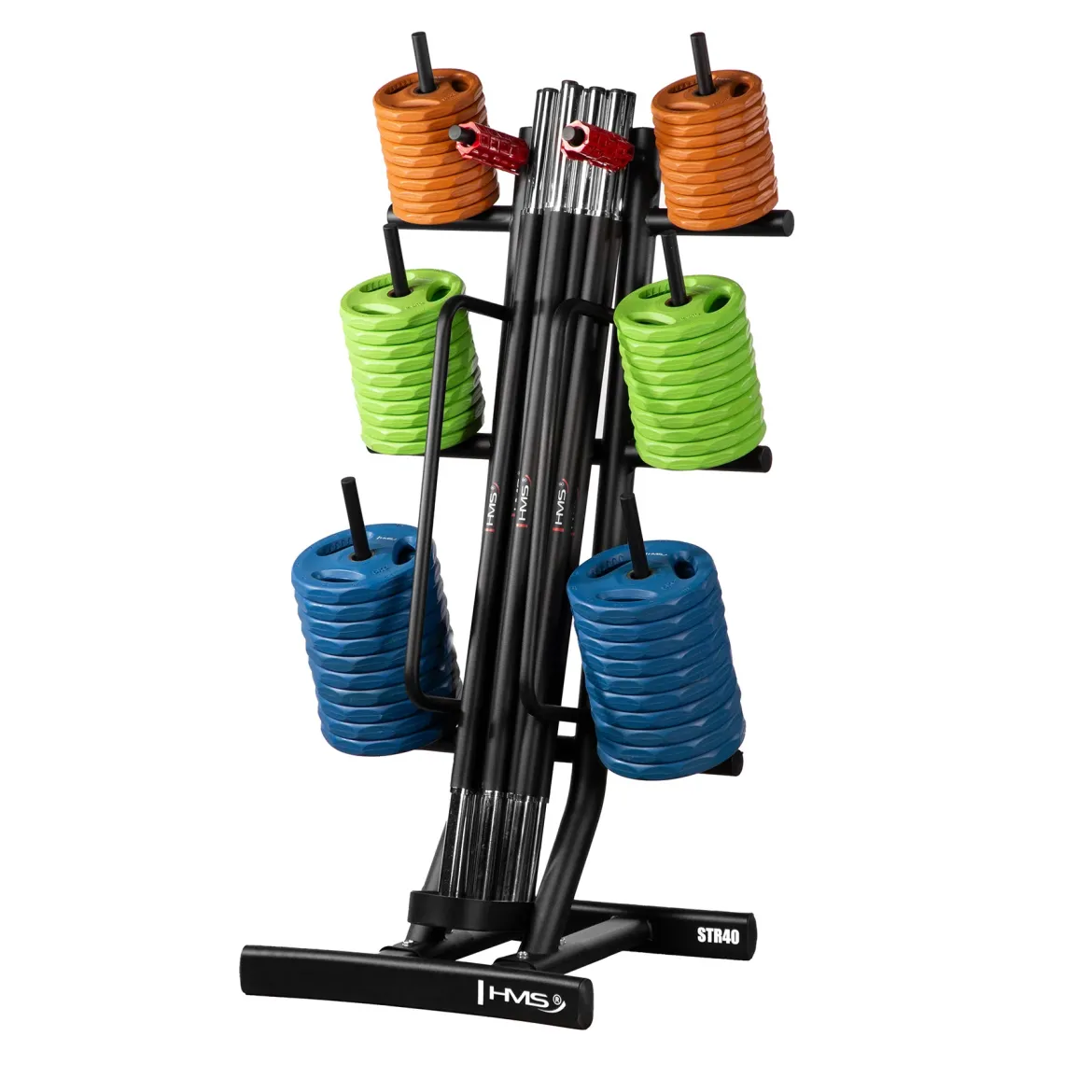 ZESTAW FITNESS SBP22 SZTANGA 10 x 20 KG (200 KG) + STOJAK STR40 HMS